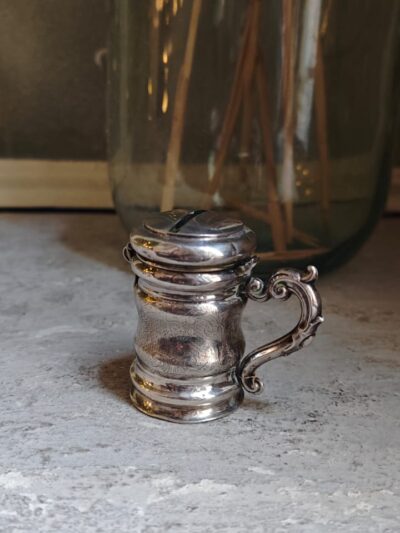 Mini skarbonka srebro