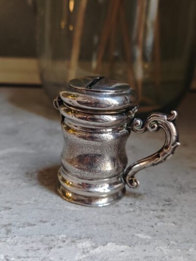 Mini skarbonka srebro