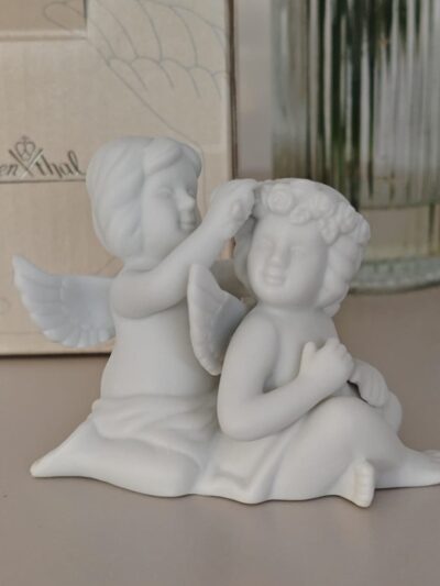 Para aniołów z kwiatami Rosenthal