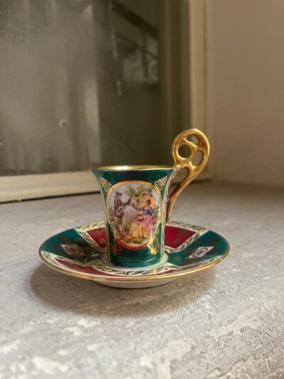 Filiżanka do mokki/czekolady ze scenką