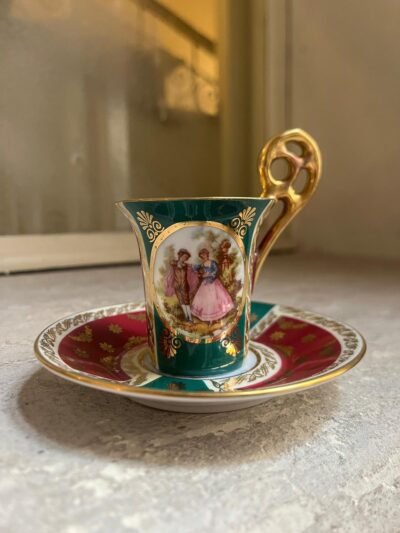 Filiżanka do mokki/czekolady ze scenką