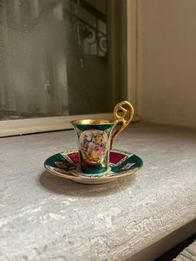 Filiżanka do mokki/czekolady ze scenką