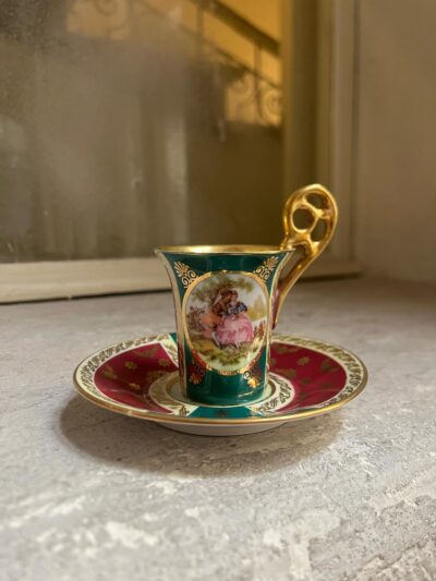 Filiżanka do mokki/czekolady ze scenką