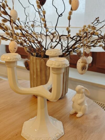 Świecznik Trójramienny Rosenthal Biała Maria