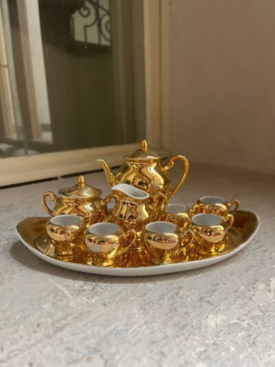 Serwis złocony dla lalek – Ćmielów